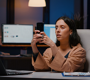 A paid media specialist working with a client